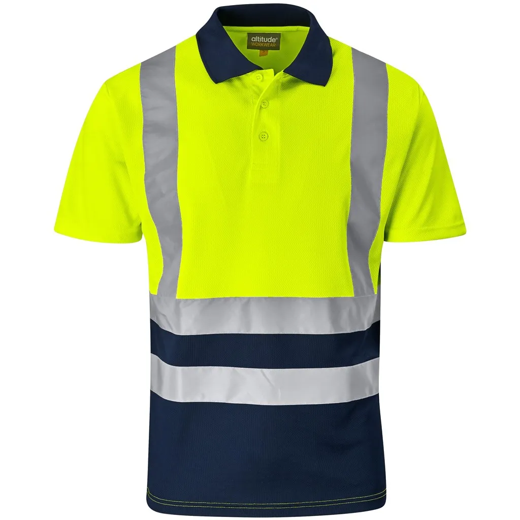 Hi-Vis Polo Shirt (Navy, S)